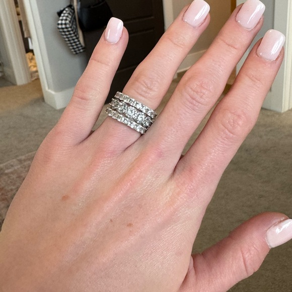 Diamond Stacking Rings - Picture 6 of 6